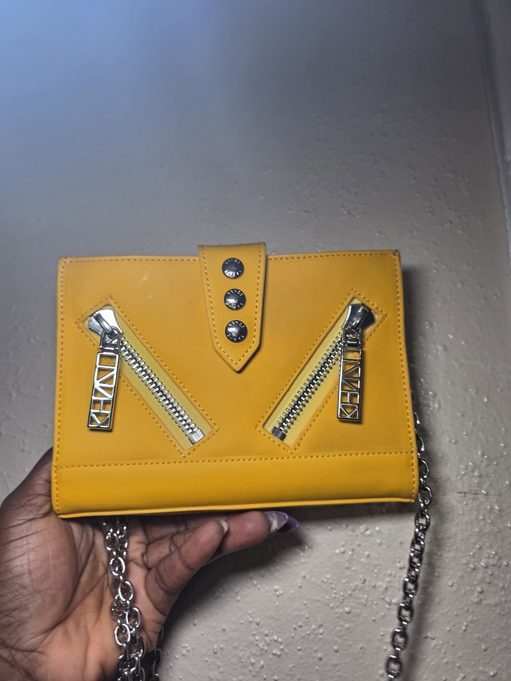 Kenzo Yellow Crossbody Wallet
